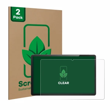 Parte frontal de un envase de producto con el logotipo de la marca ScreenLeaf. Al lado se muestra el dispositivo LincPlus T4 1