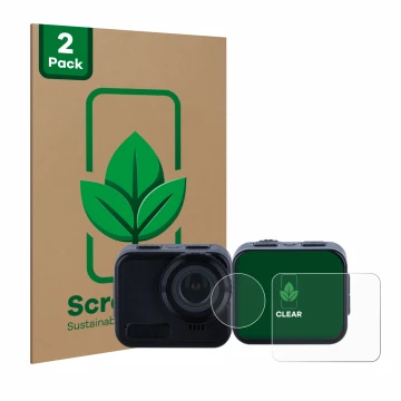 Parte frontal de un envase de producto con el logotipo de la marca ScreenLeaf. Al lado se muestra el dispositivo Rollei 9s Cub