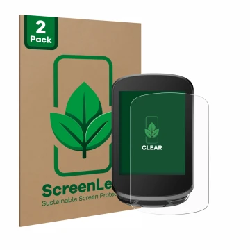 Parte frontal de un envase de producto con el logotipo de la marca ScreenLeaf. Al lado se muestra el dispositivo Magene C506 c