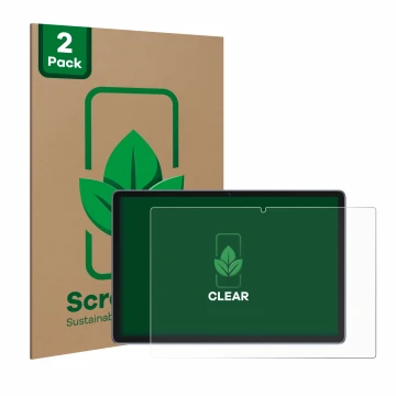 Parte frontal de un envase de producto con el logotipo de la marca ScreenLeaf. Al lado se muestra el dispositivo Juedur R900 1