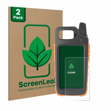 Parte frontal de un envase de producto con el logotipo de la marca ScreenLeaf. Al lado se muestra el dispositivo Xhorse Key To