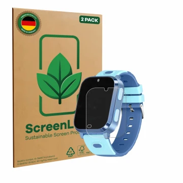 Parte frontal de un envase de producto con el logotipo de la marca ScreenLeaf. Al lado se muestra el dispositivo Noctiluxia 4G