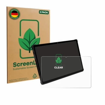 Parte frontal de un envase de producto con el logotipo de la marca ScreenLeaf. Al lado se muestra el dispositivo FASTWD X609 T