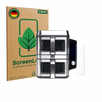 Parte frontal de un envase de producto con el logotipo de la marca ScreenLeaf. Al lado se muestra el dispositivo KOENIC KTAF-T