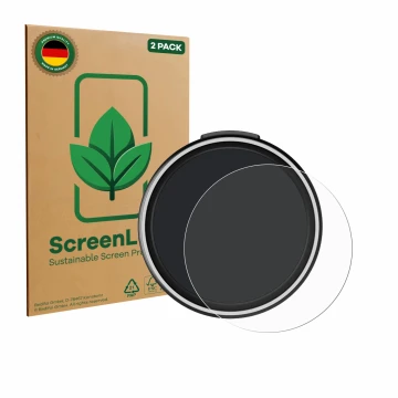 Parte frontal de un envase de producto con el logotipo de la marca ScreenLeaf. Al lado se muestra el dispositivo OOONO CO-Driv