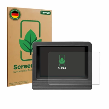 Parte frontal de un envase de producto con el logotipo de la marca ScreenLeaf. Al lado se muestra el dispositivo Launch X-431 