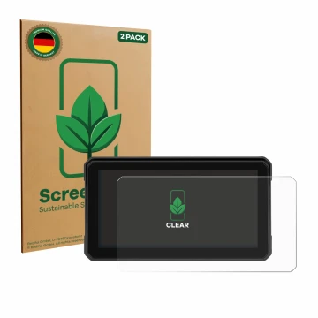 Parte frontal de un envase de producto con el logotipo de la marca ScreenLeaf. Al lado se muestra el dispositivo GOHHDL A4058 