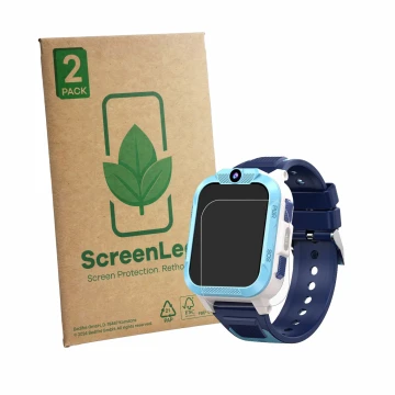 Parte frontal de un envase de producto con el logotipo de la marca ScreenLeaf. Al lado se muestra el dispositivo Iowodo Z40Pro