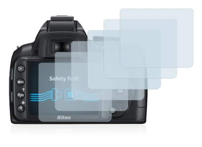 Imagen del dispositivo Nikon D3000 con una amplia variedad de protectores de pantalla.