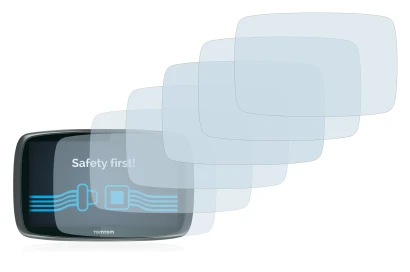Imagen del dispositivo TomTom GO 6000 con una amplia variedad de protectores de pantalla.