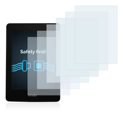 Imagen del dispositivo Amazon Kindle Paperwhite 2013 con una amplia variedad de protectores de pantalla.