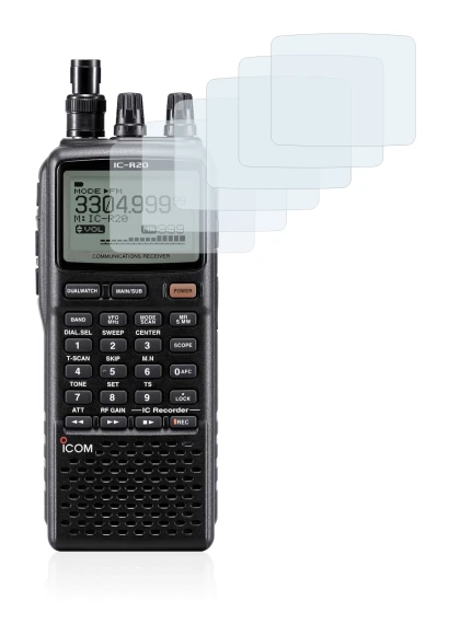 Imagen del dispositivo Icom IC-R20 con una amplia variedad de protectores de pantalla.