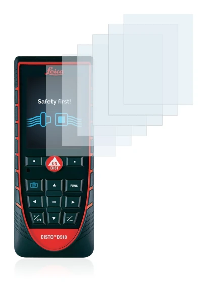 Imagen del dispositivo Leica DISTO D510 con una amplia variedad de protectores de pantalla.