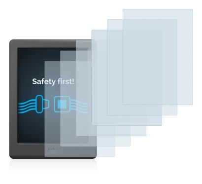 Imagen del dispositivo Kobo Glo HD con una amplia variedad de protectores de pantalla.