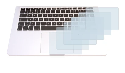 Imagen del dispositivo Apple MacBook Pro 13.3" 2015 (Touch Trackpad) con una amplia variedad de protectores de pantalla.