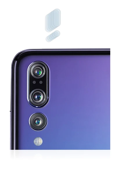 Imagen del dispositivo Huawei P20 Pro (SÓLO Cámara) con una amplia variedad de protectores de pantalla.