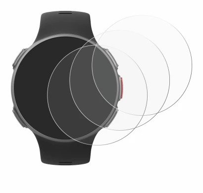 Imagen del dispositivo Polar Vantage V con una amplia variedad de protectores de pantalla.