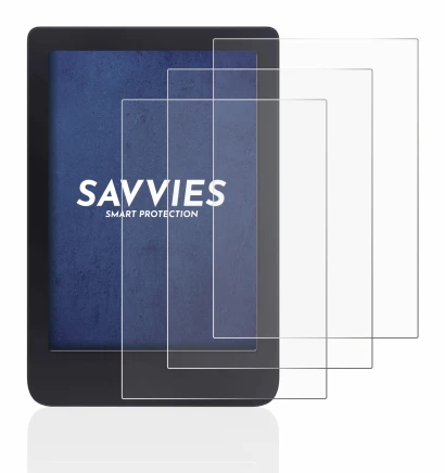 Imagen del dispositivo Tolino Shine 3 con una amplia variedad de protectores de pantalla.