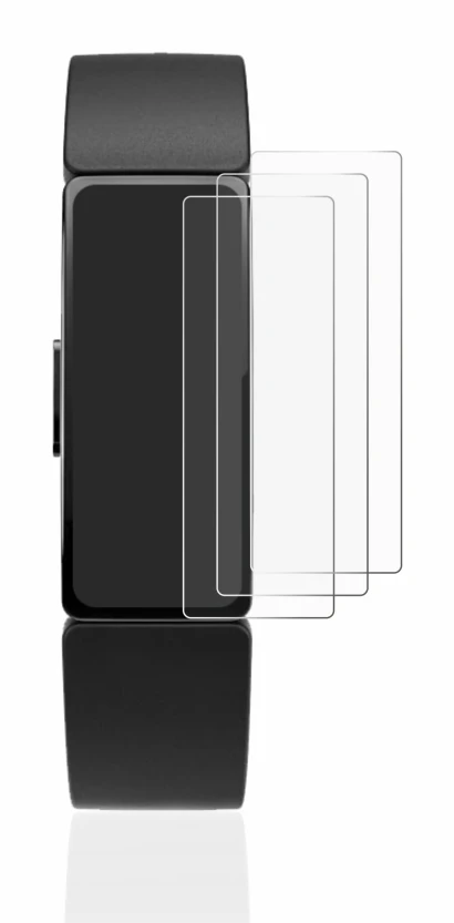 Imagen del dispositivo Fitbit Inspire con una amplia variedad de protectores de pantalla.