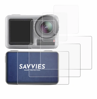 Imagen del dispositivo DJI Osmo Action con una amplia variedad de protectores de pantalla.