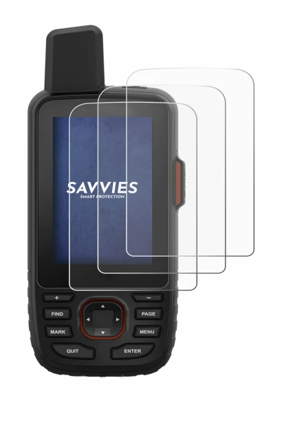 Imagen del dispositivo Garmin GPSMAP 66i con una amplia variedad de protectores de pantalla.