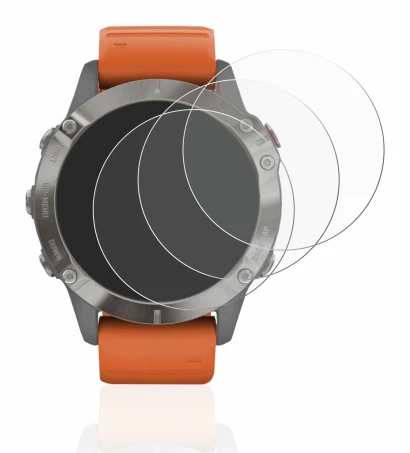 Imagen del dispositivo Garmin Fenix 6 Pro con una amplia variedad de protectores de pantalla.