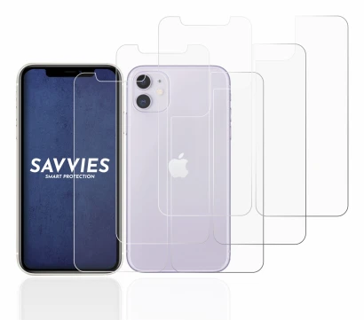 Imagen del dispositivo Apple iPhone 11 (Frontal+Trasero) con una amplia variedad de protectores de pantalla.