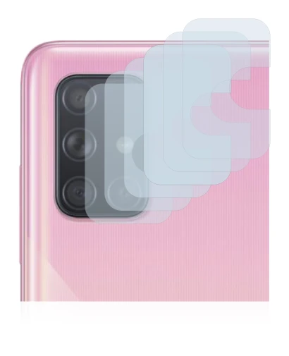 Imagen del dispositivo Samsung Galaxy A71 (SÓLO Cámara) con una amplia variedad de protectores de pantalla.