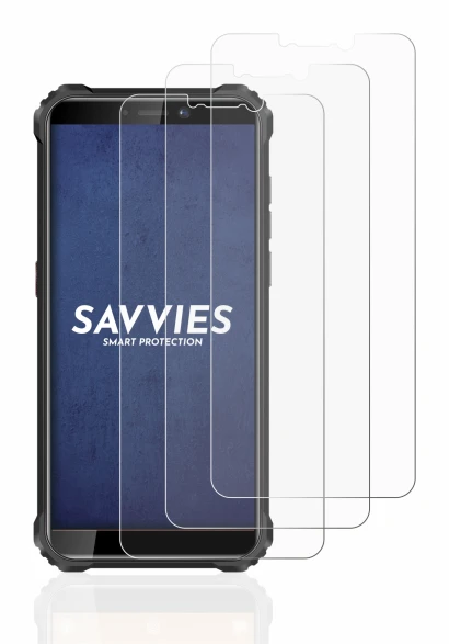 Imagen del dispositivo Oukitel WP5 con una amplia variedad de protectores de pantalla.