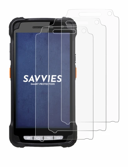 Imagen del dispositivo Point Mobile PM90 con una amplia variedad de protectores de pantalla.