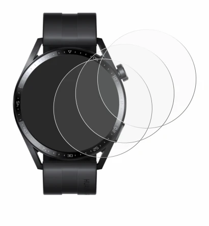 Imagen del dispositivo Huawei Watch GT 3 (46 mm) con una amplia variedad de protectores de pantalla.