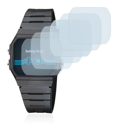 Imagen del dispositivo Casio Collection Unisex F-91W con una amplia variedad de protectores de pantalla.