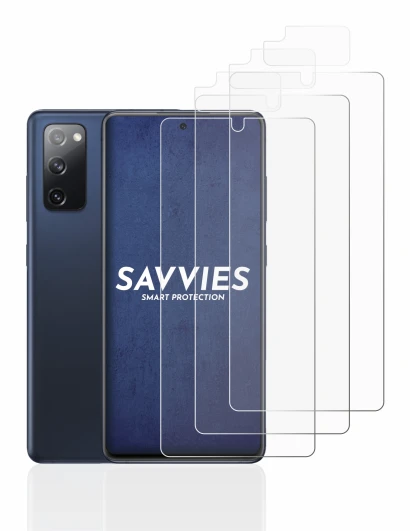 Imagen del dispositivo Samsung Galaxy S20 FE (Frontal+Cámara) con una amplia variedad de protectores de pantalla.