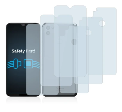 Imagen del dispositivo Gigaset GS5 (Frontal+Trasero) con una amplia variedad de protectores de pantalla.