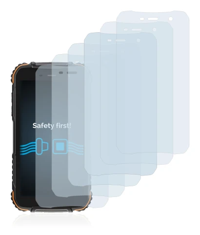 Imagen del dispositivo Doogee S35T con una amplia variedad de protectores de pantalla.