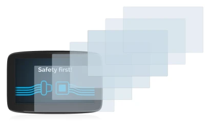 Imagen del dispositivo TomTom GO Classic 5" con una amplia variedad de protectores de pantalla.