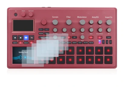 Imagen del dispositivo KORG electribe Sampler con una amplia variedad de protectores de pantalla.