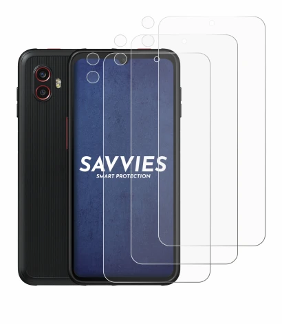 Imagen del dispositivo Samsung Galaxy Xcover 6 Pro (Frontal+Cámara) con una amplia variedad de protectores de pantalla.