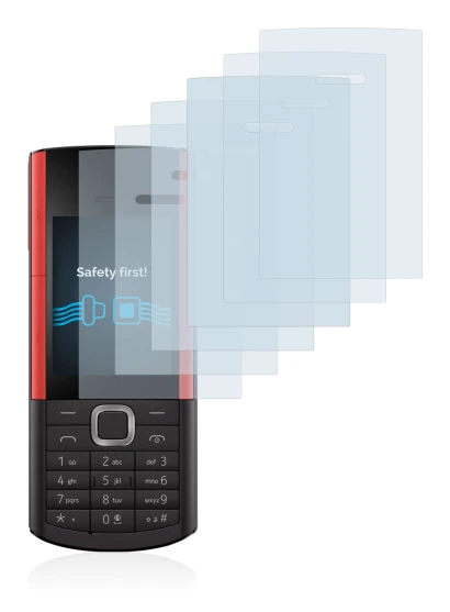Imagen del dispositivo Nokia 5710 XA con una amplia variedad de protectores de pantalla.