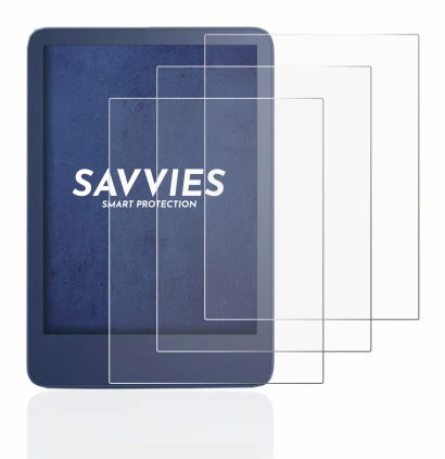Imagen del dispositivo Amazon Kindle Reader 2022 con una amplia variedad de protectores de pantalla.