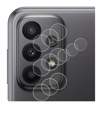 Imagen del dispositivo Samsung Galaxy A23 5G (SÓLO Cámara) con una amplia variedad de protectores de pantalla.