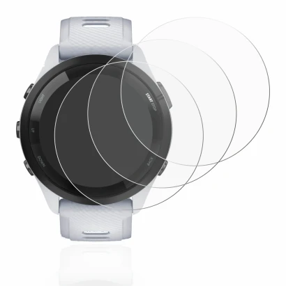 Imagen del dispositivo Garmin Forerunner 265 (46 mm) con una amplia variedad de protectores de pantalla.