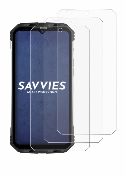 Imagen del dispositivo Doogee S100 con una amplia variedad de protectores de pantalla.