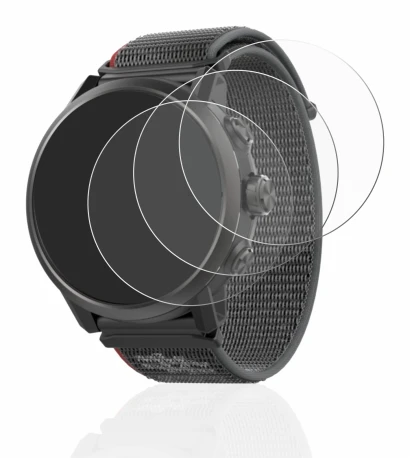 Imagen del dispositivo Coros Apex 2 con una amplia variedad de protectores de pantalla.