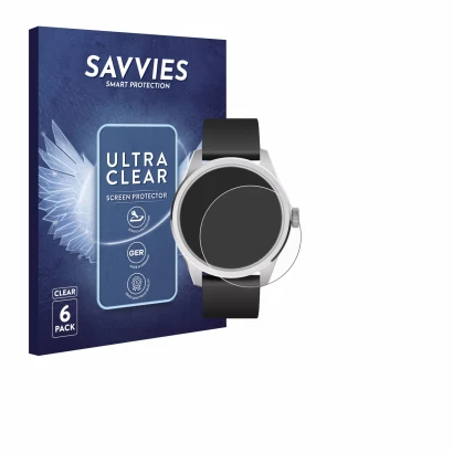 Parte frontal de un envase de producto con el logotipo de la marca Savvies. Al lado se muestra el dispositivo Withings ScanWat