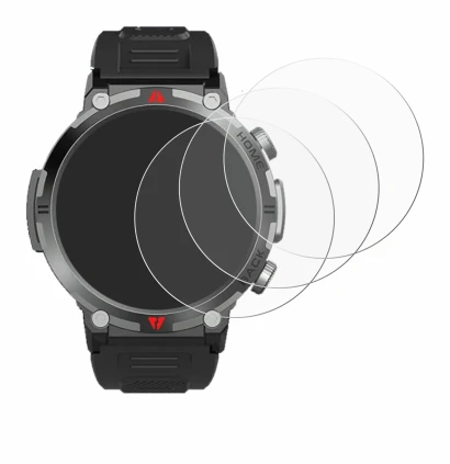 Imagen del dispositivo IFMDA S100 1.45" con una amplia variedad de protectores de pantalla.