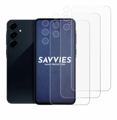 Imagen del dispositivo Samsung Galaxy A35 5G (Frontal+Cámara) con una amplia variedad de protectores de pantalla.