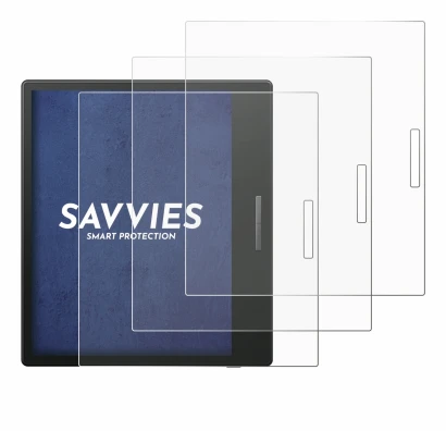 Imagen del dispositivo Boox Go Color 7 con una amplia variedad de protectores de pantalla.