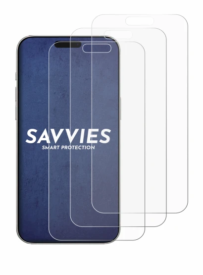 Imagen del dispositivo Apple iPhone 16 Pro Max con una amplia variedad de protectores de pantalla.