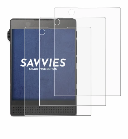 Imagen del dispositivo Light Phone 3 con una amplia variedad de protectores de pantalla.